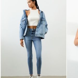 &DENIM by H&M Skinny Regular Jeans light blue  6